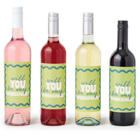 Lime green bridesmaid labels main image