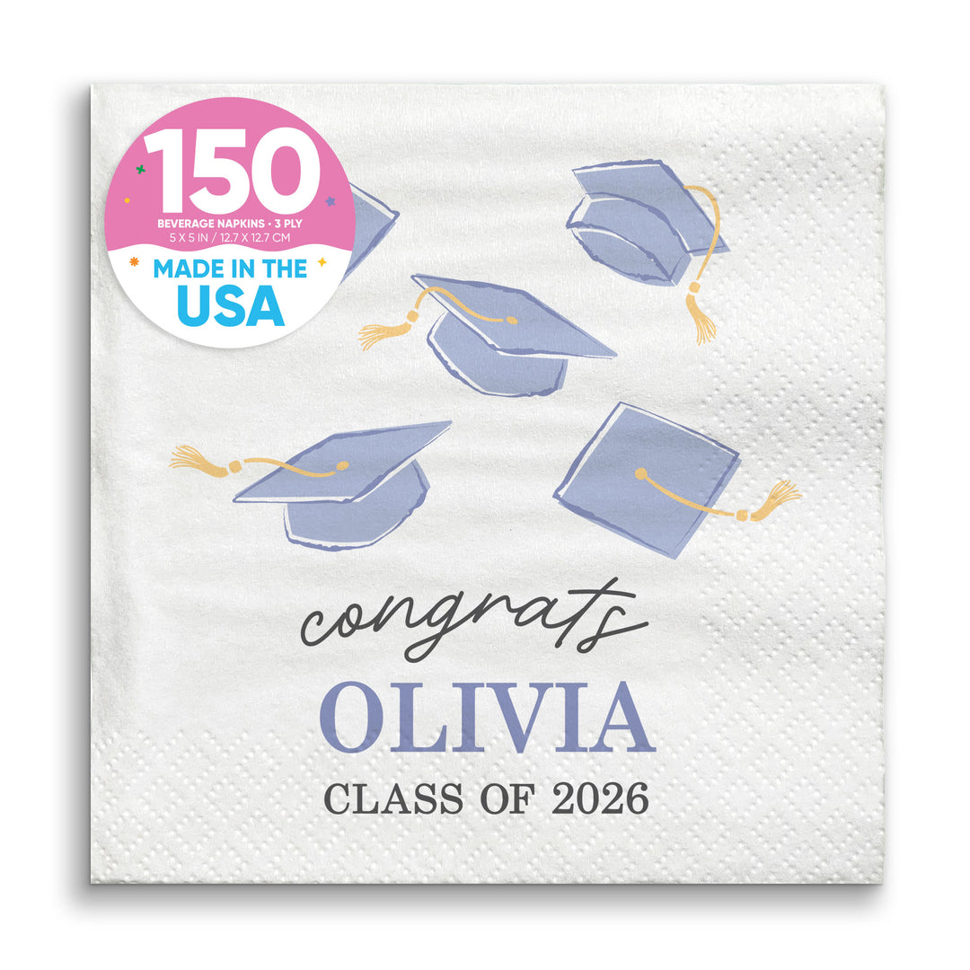 Custom Text - Pastel Grad Napkins