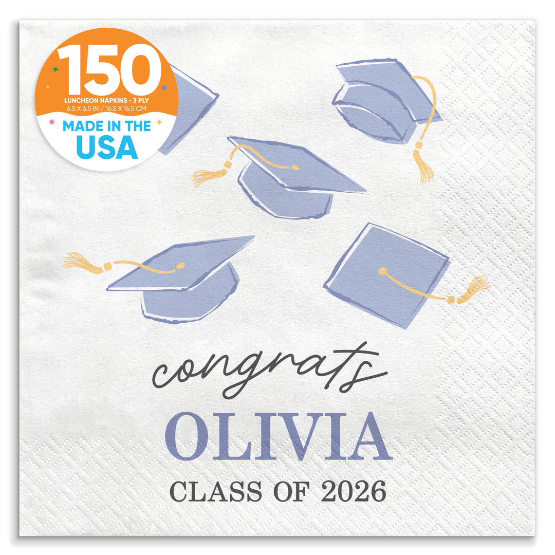Custom Text - Pastel Grad Napkins