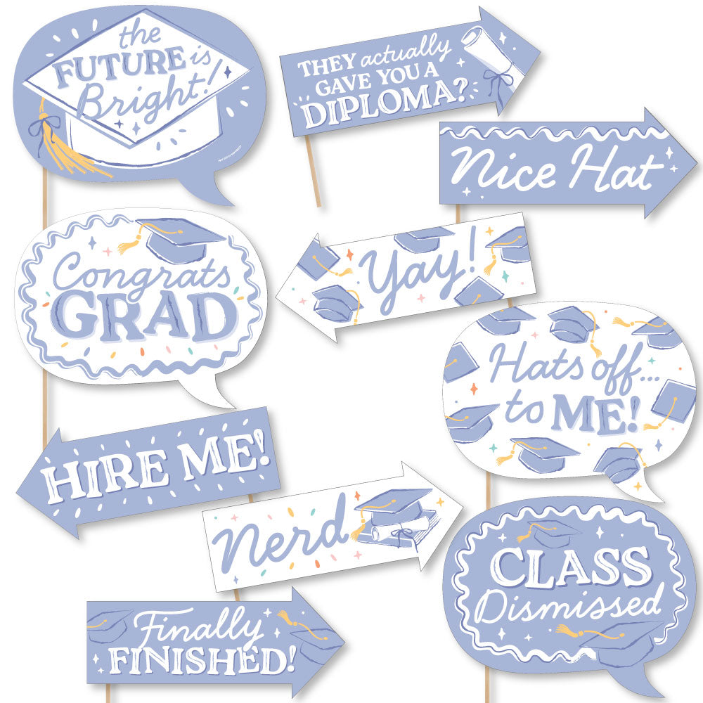 Pastel Grad - Funny Photo Props - 10 Ct