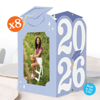 Pastel graduation photo holder centerpieces Class of 2026