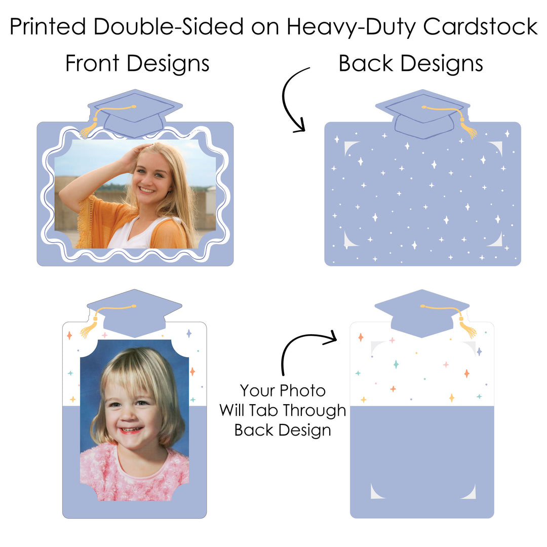 Close-up photo topper with picture inserted