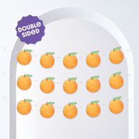 double-sided citrus garland pieces