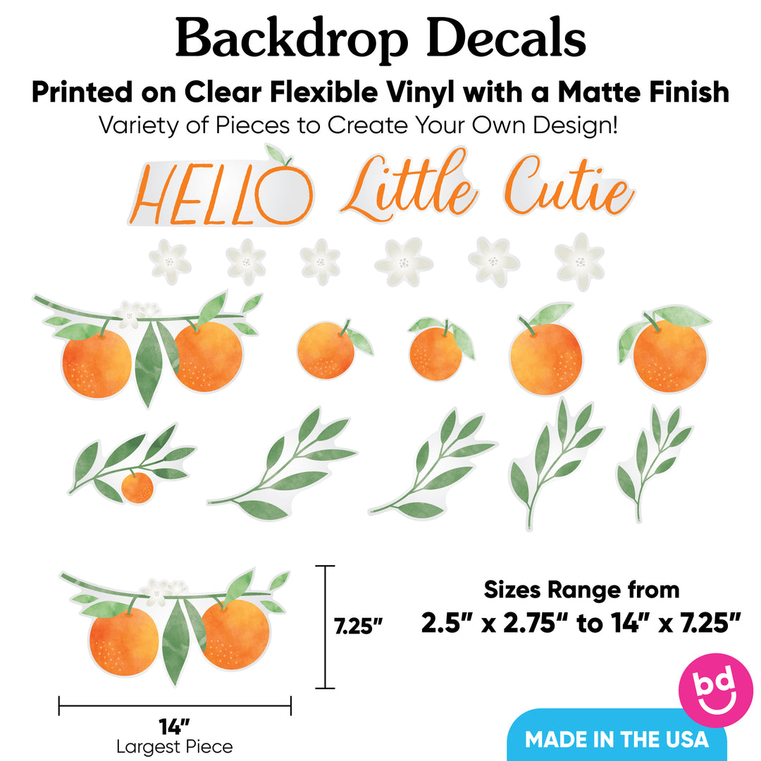 Little Cutie Backdrop Decals