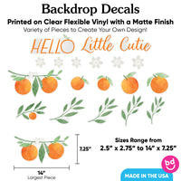 Little Cutie Backdrop Decals