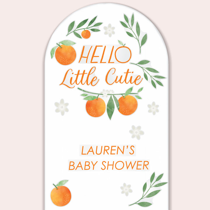 Custom Text Little Cutie Backdrop Decals
