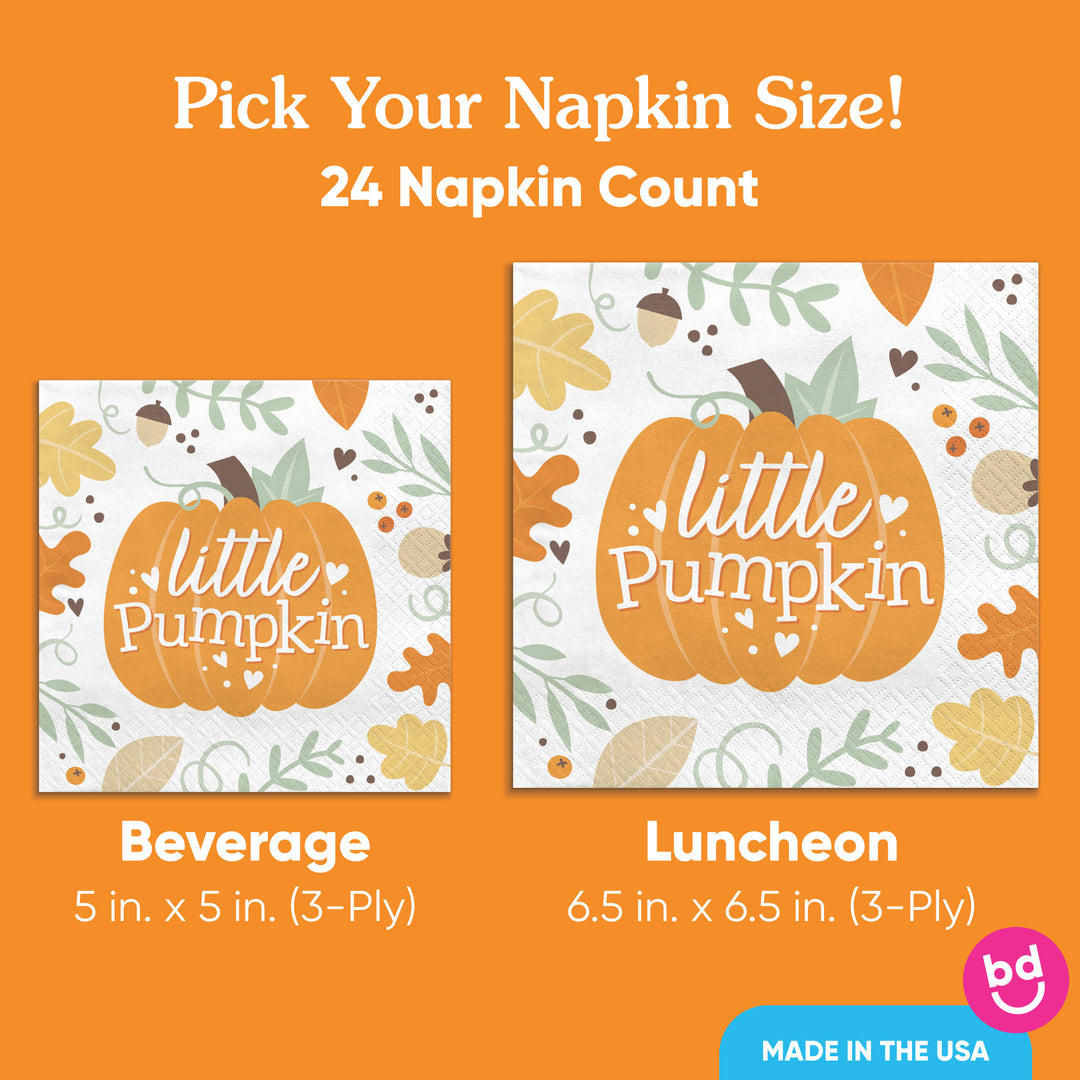 Napkins - Little Pumpkin - 24 Ct