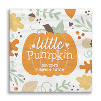 Custom Text Napkins - Little Pumpkin