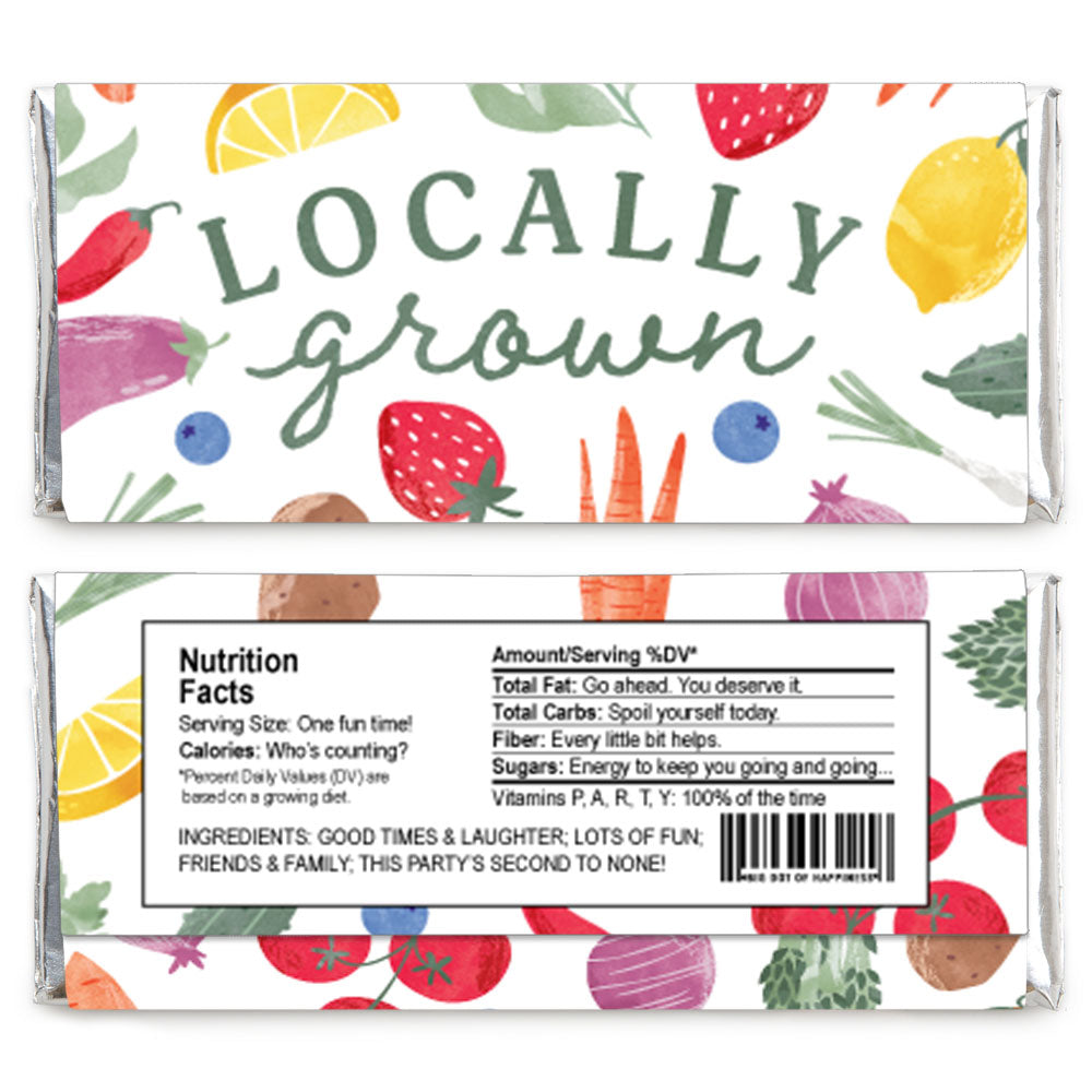 Locally Grown Candy Bar Wrapper - 24 Ct