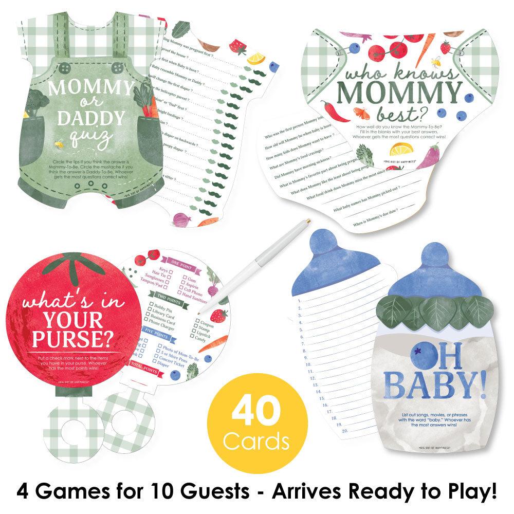 Locally Grown Baby Shower Gamerific Bundle