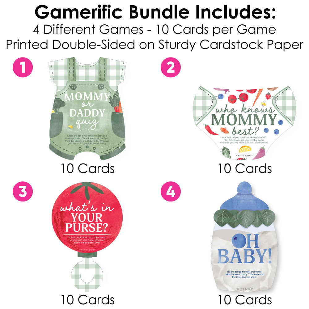 Locally Grown Baby Shower Gamerific Bundle