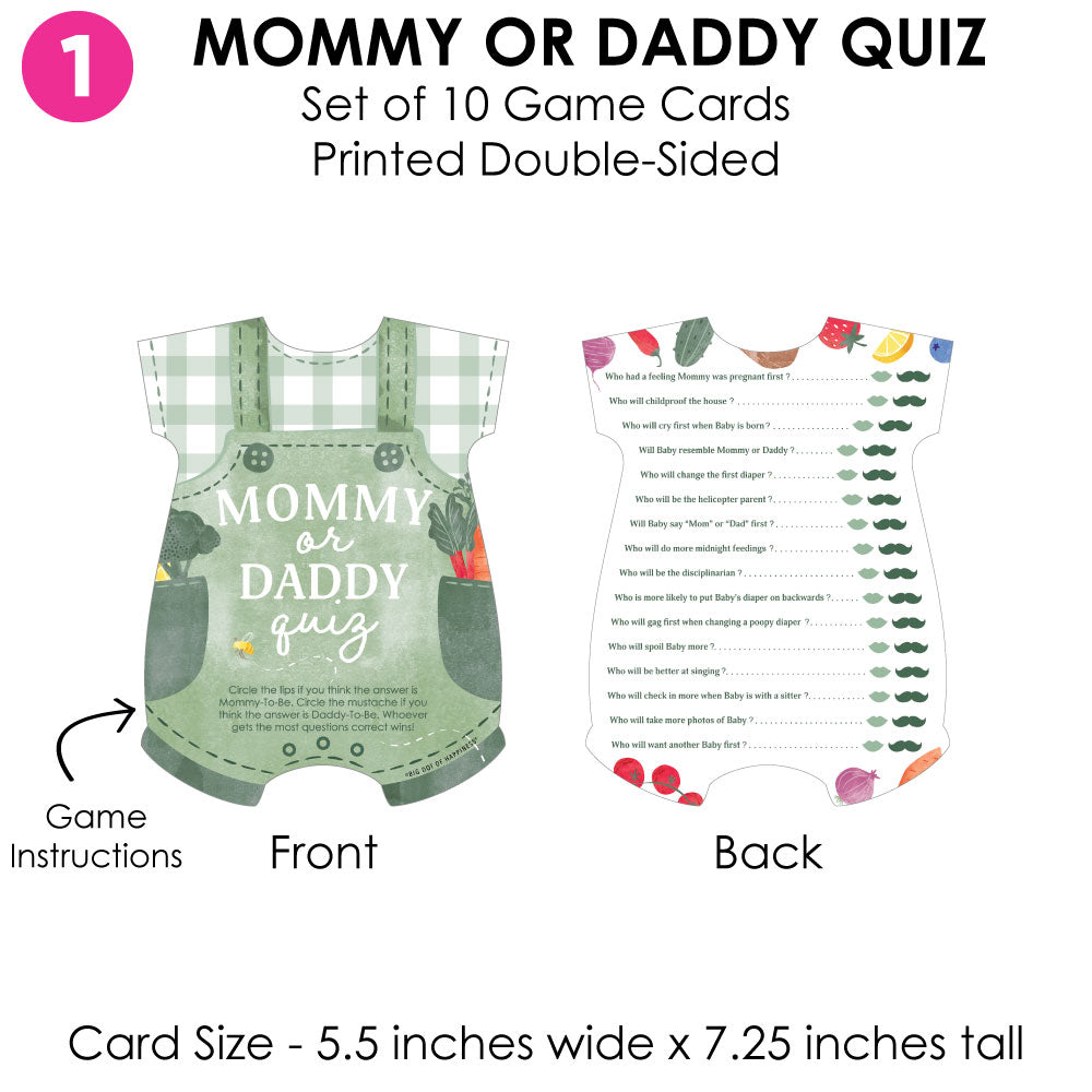 Locally Grown Baby Shower Gamerific Bundle