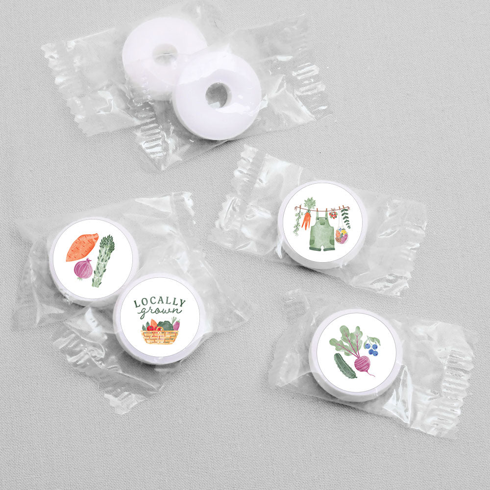 Locally Grown Candy Stickers - 1 Sheet of 108