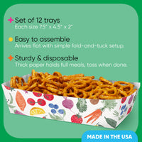 Locally Grown Paper Food Trays