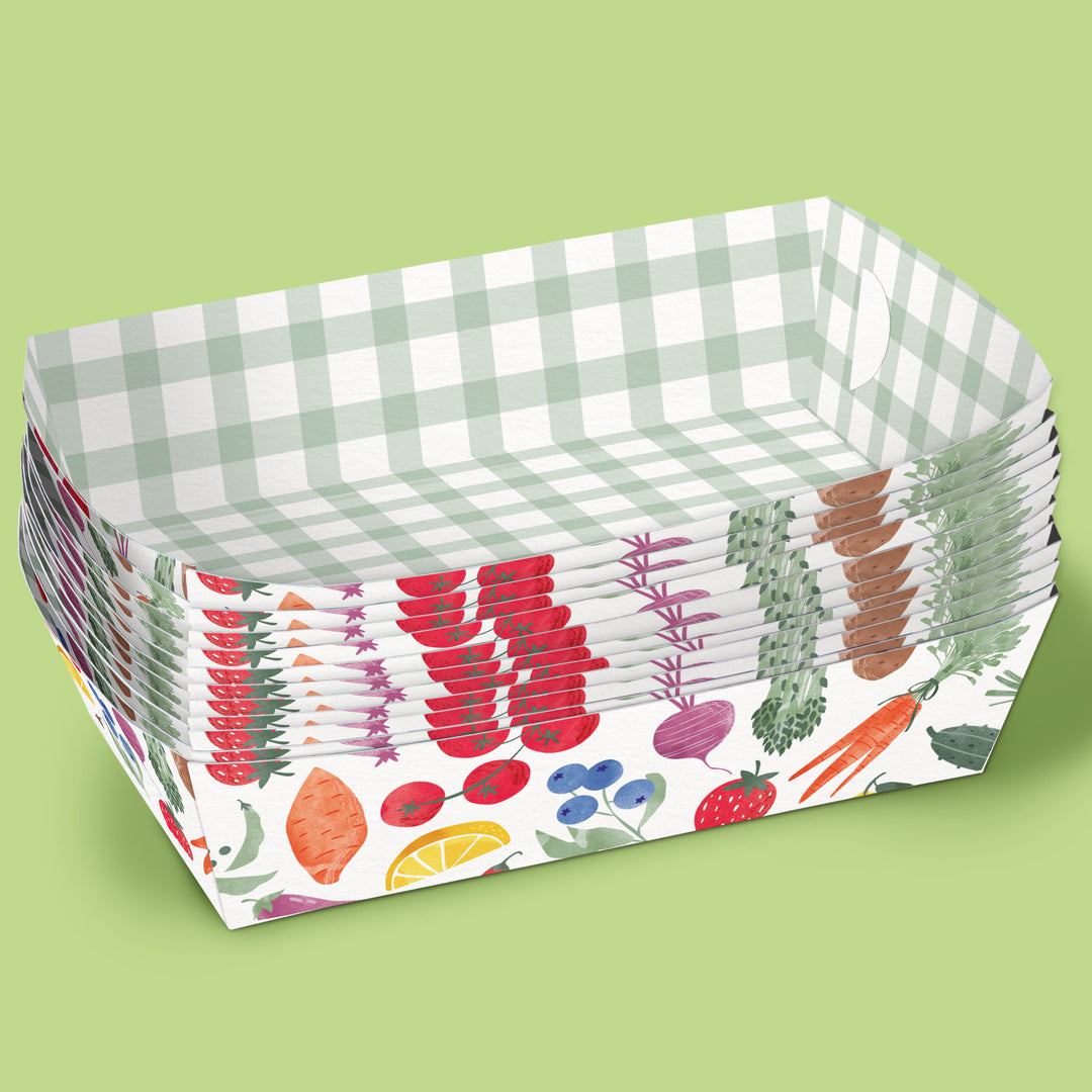 Locally Grown Paper Food Trays
