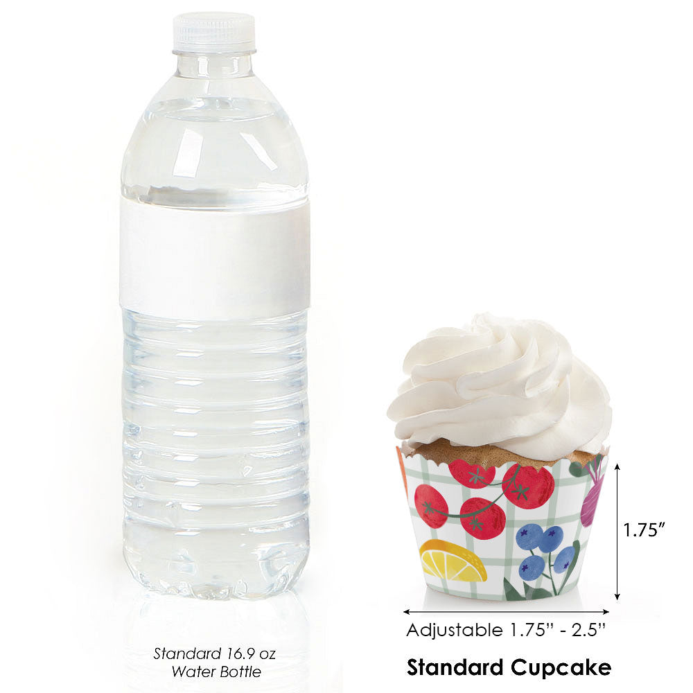 Locally Grown Cupcake Wrappers - 12 Ct