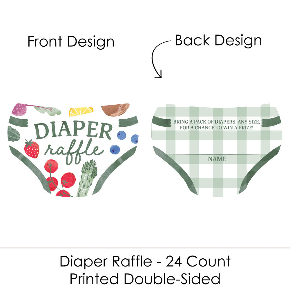 Locally Grown Diaper Raffle Game - 24 Ct