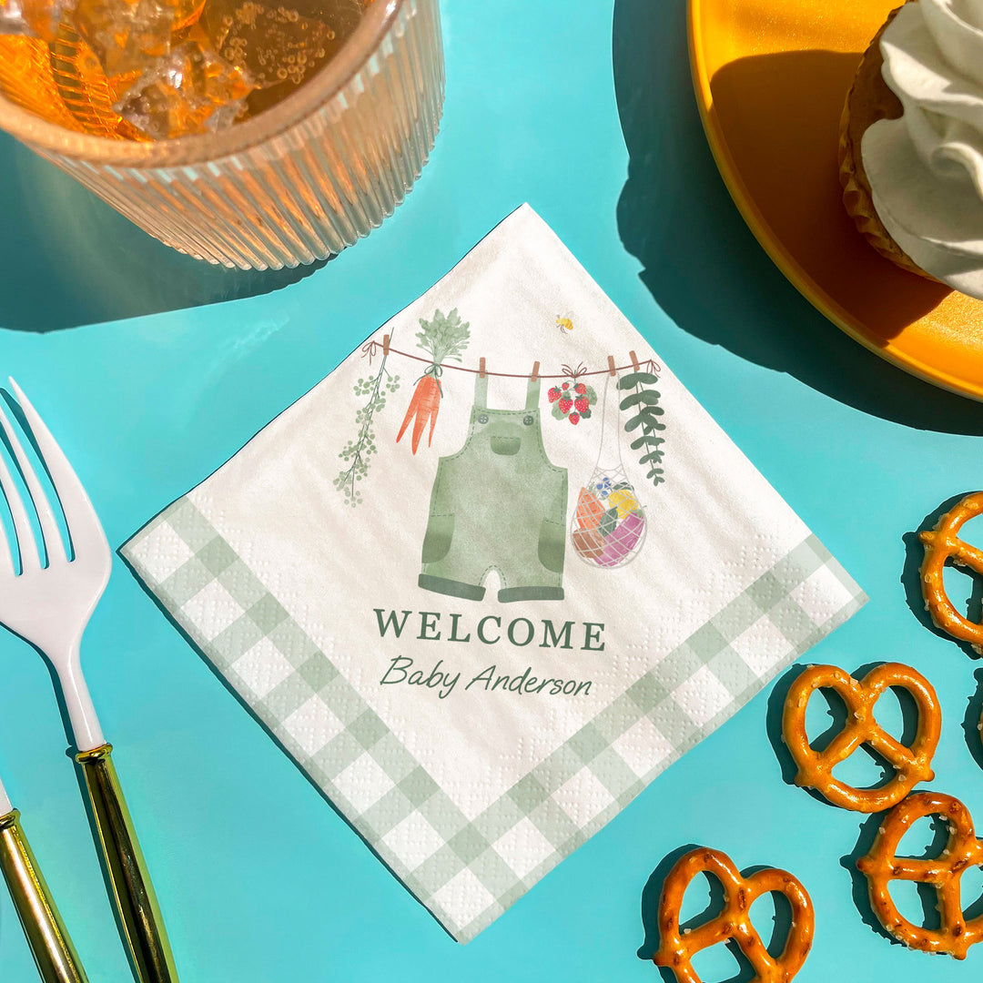 Custom Text Napkins - Locally Grown - 50 Ct