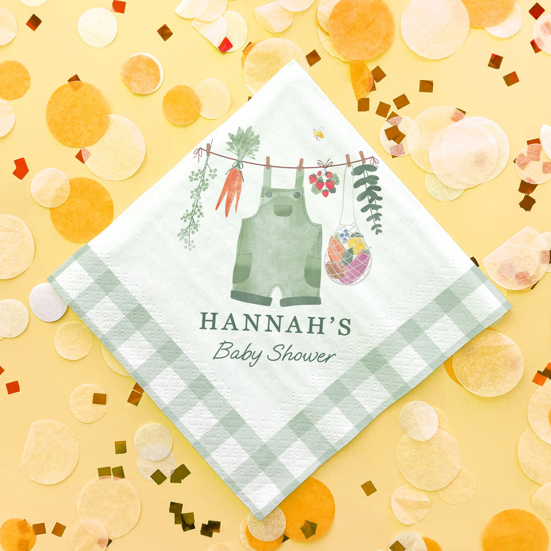Custom Text Napkins - Locally Grown - 50 Ct