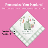 Custom Text Napkins - Locally Grown - 50 Ct