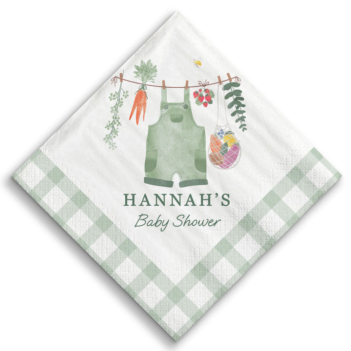 Custom Text Napkins - Locally Grown - 50 Ct