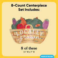 Locally Grown 3D Centerpieces - 8 Ct