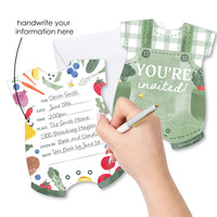 Locally Grown Shaped Fill-In Invitations - 12 Ct