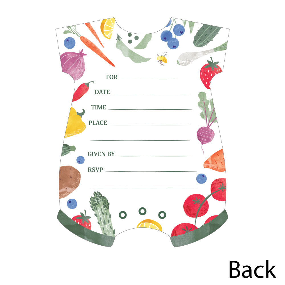Locally Grown Shaped Fill-In Invitations - 12 Ct
