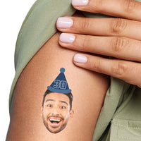 Custom Face Tattoo - Look Who's 30 - 12 Ct