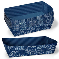 40th Birthday Party Paper Food Trays