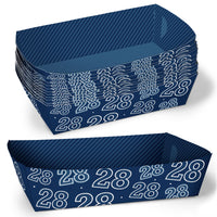Custom Age Look Who's Birthday Paper Food Trays - 12 Ct