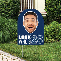 Custom Face Birthday Photo Yard Sign