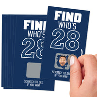 Custom Face Birthday Scratch Off Card Game - 22 Ct