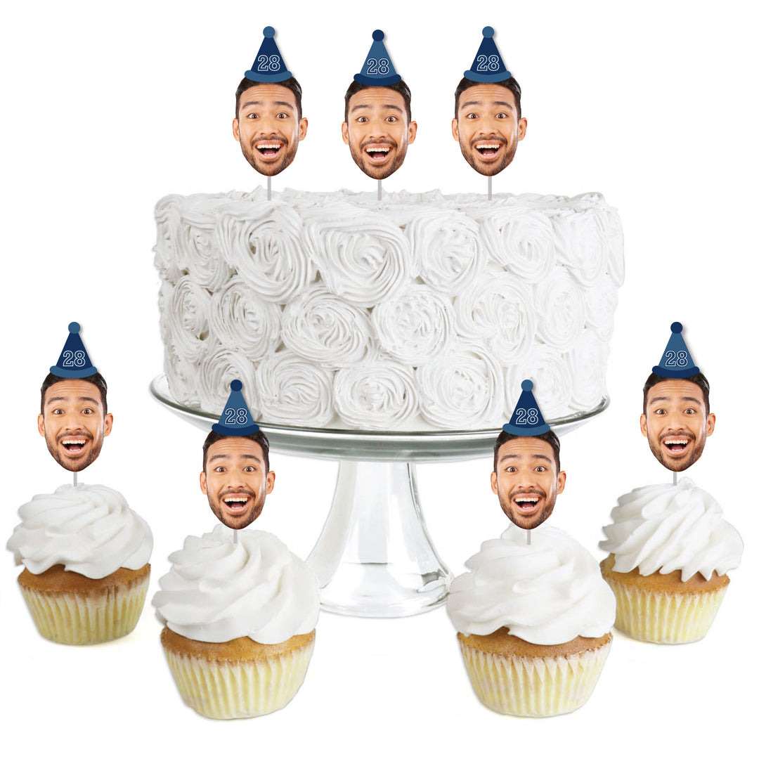 Custom Face Treat Decor - Look Who's Birthday - 24 Ct