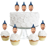 Custom Face Treat Decor - Look Who's Birthday - 24 Ct