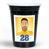 Custom Photo Party Cups - Look Who's Birthday - 16 Ct