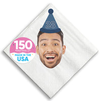 Custom Face Napkins - Birthday