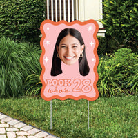 Custom Face Birthday Photo Yard Sign
