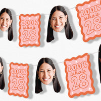 Custom Face Garland Banner - Look Who's Birthday