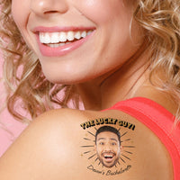 Custom The Lucky Guy Bachelorette Party Temporary Tattoos - 12 Ct