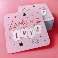 Drink Coasters - Lucky In Love - 25 Ct