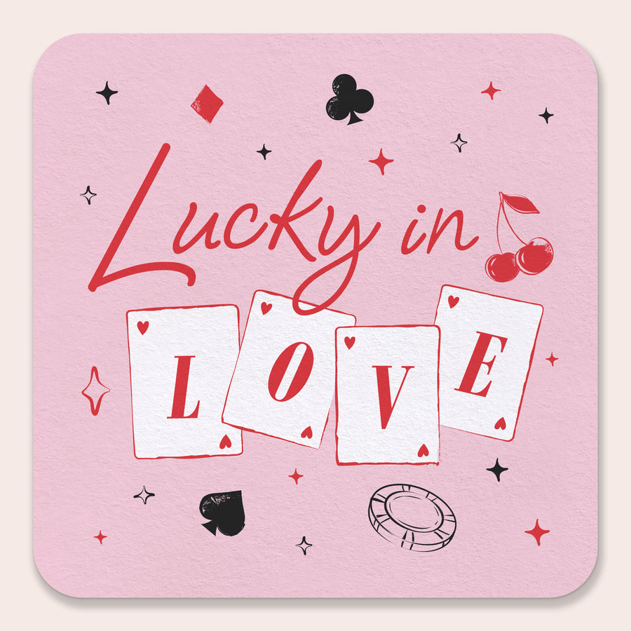 Ushinemi Pre-Strung Lucky In Love Bachelorette Decorations, NO DIY Las Vegas Bachelorette Party Decor, Poker Night Casino Themed Bridal Shower Party Supplies