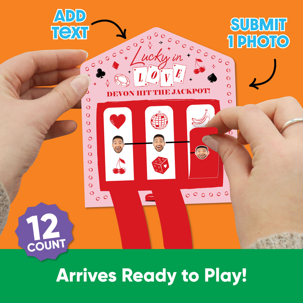 Custom Face Lucky In Love Pull Tab Game