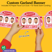 Custom Face Lucky In Love Garland Banner