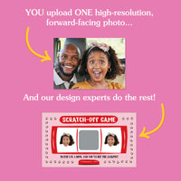 Lucky In Love personalized scratch-off game cards with custom face – 22ct set
