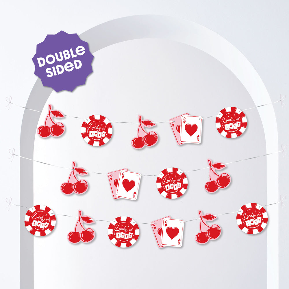 Lucky In Love Garland Banner - 15 Pc