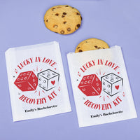 Custom Text Paper Treat Bags - Lucky In Love - 100 Ct