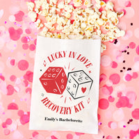 Custom Text Paper Treat Bags - Lucky In Love - 100 Ct
