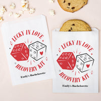Custom Text Paper Treat Bags - Lucky In Love - 100 Ct
