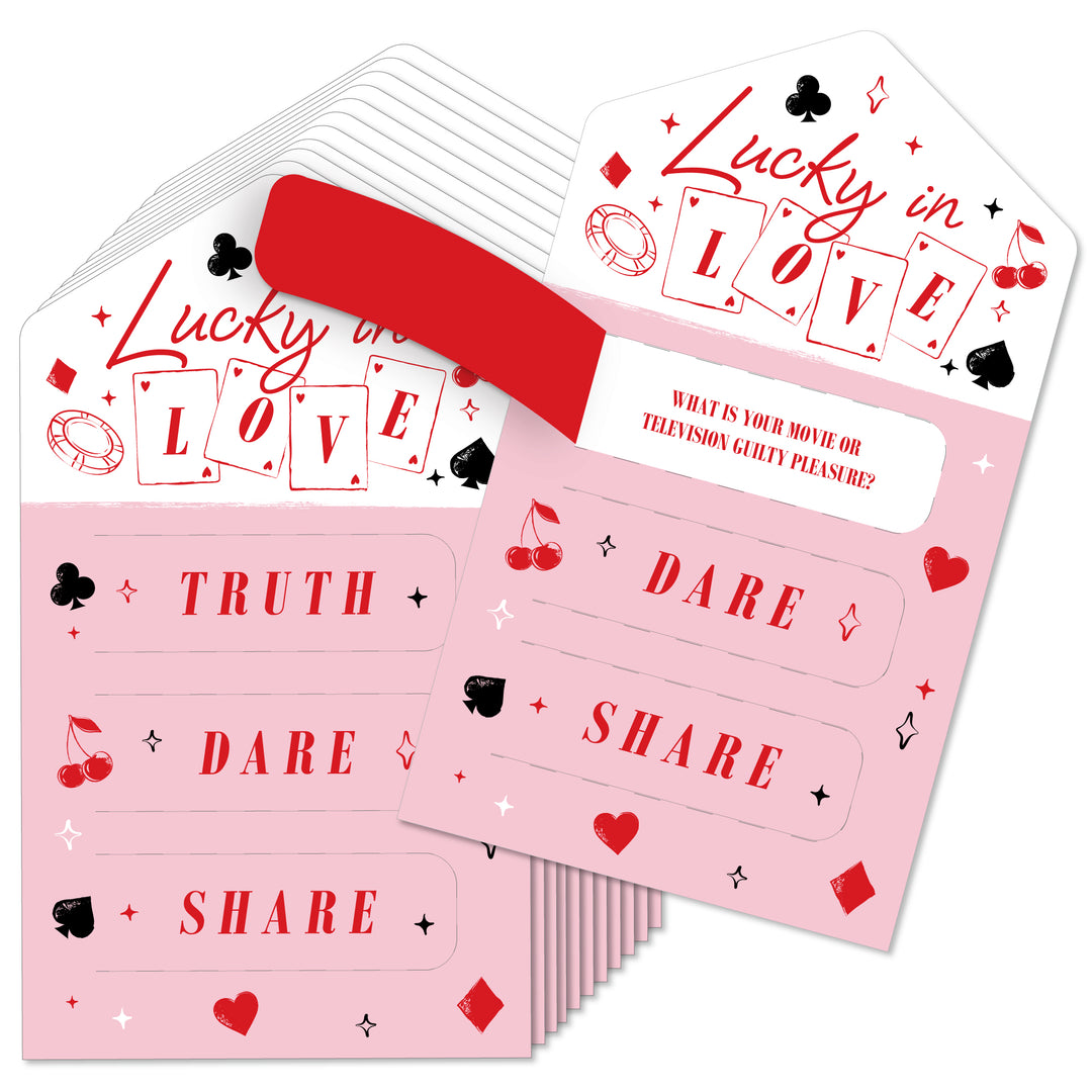 Lucky In Love Truth, Dare, Share Pull Tabs Game - 12 Ct